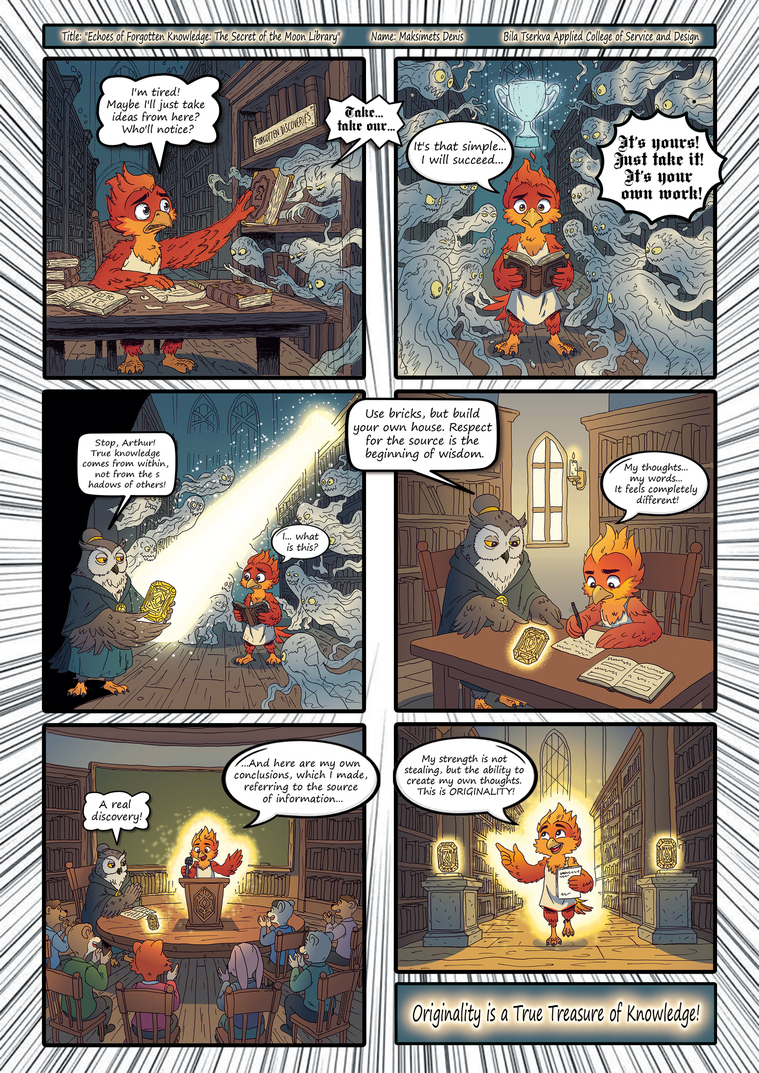 Maksimets Denis Echoes Of Forgotten Knowledge The Secret Of The Moon Library Bila Tserkva Applied College Of Service And Design